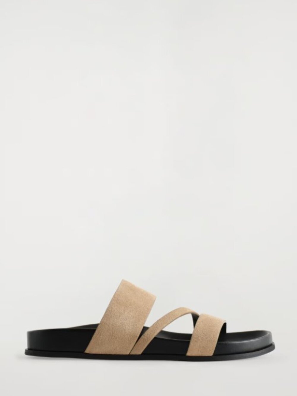 COS Multi Strap Suede Sandals NWOT in Beige